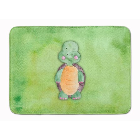 Carolines Treasures Turtle Watercolor Machine Washable Memory Foam Mat BB7382RUG